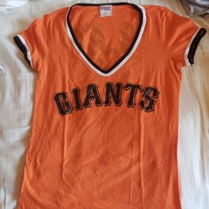 Pink Victoria's Secret San Francisco Giants shirt